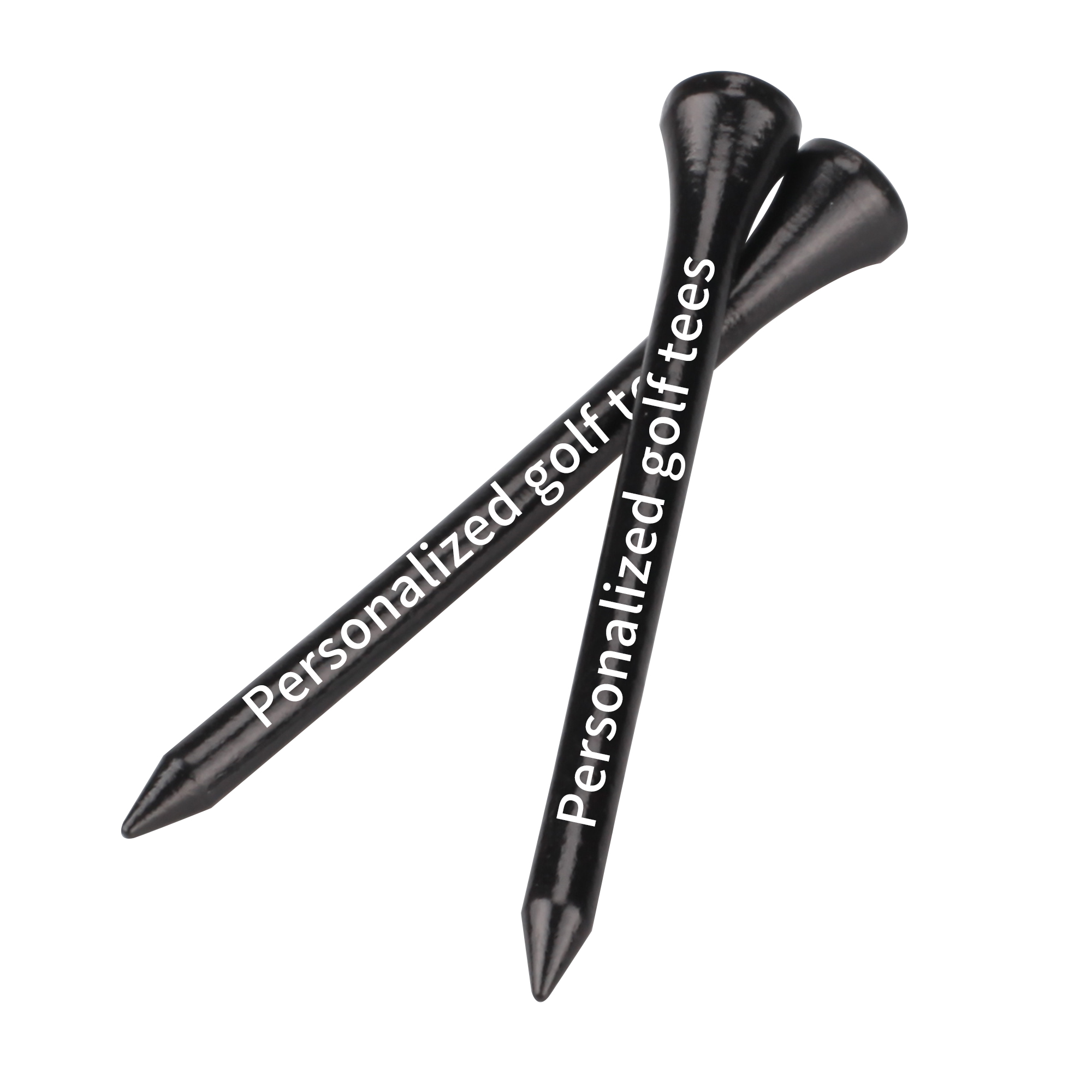 1000PCS Custom Black Wooden Golf Tees with Logo Printing thumbnail 2