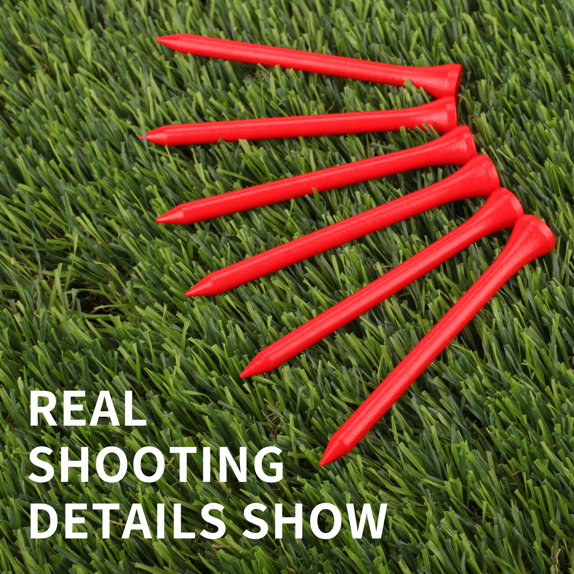 1000pcs Custom Red Wooden Golf Tees with Personalized Printing detail 1