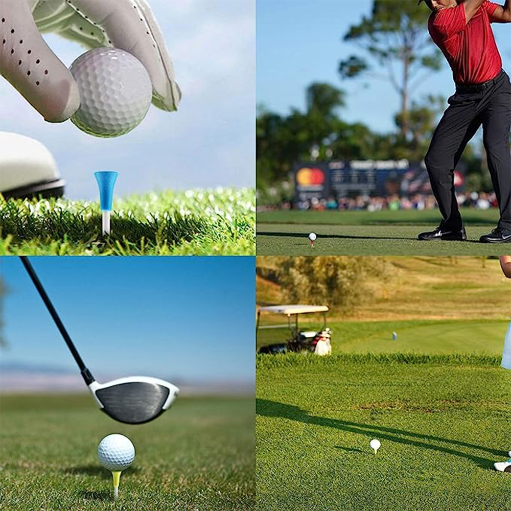 Wholesale Two-Tone Golf Tees in Assorted Colors detail 2