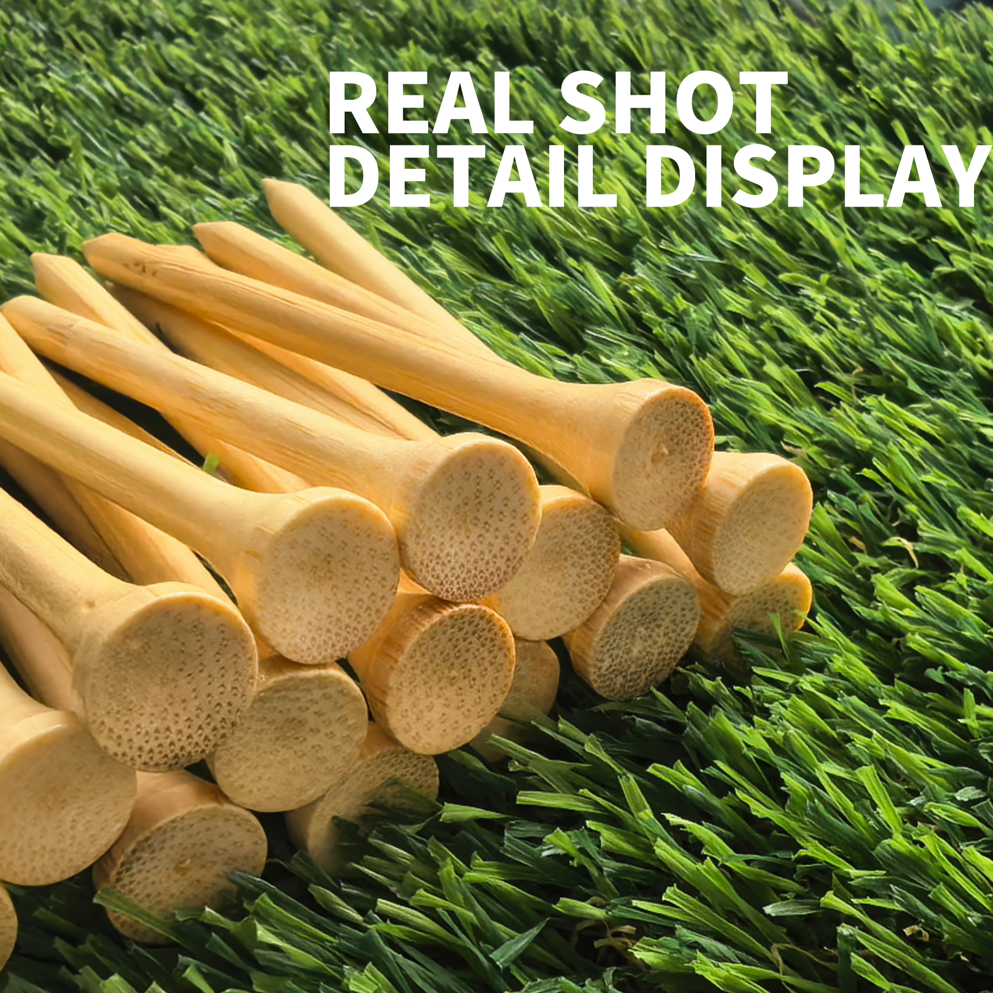 1000pcs Custom Natural Bamboo Golf Tees for Branded Golf Events thumbnail 4