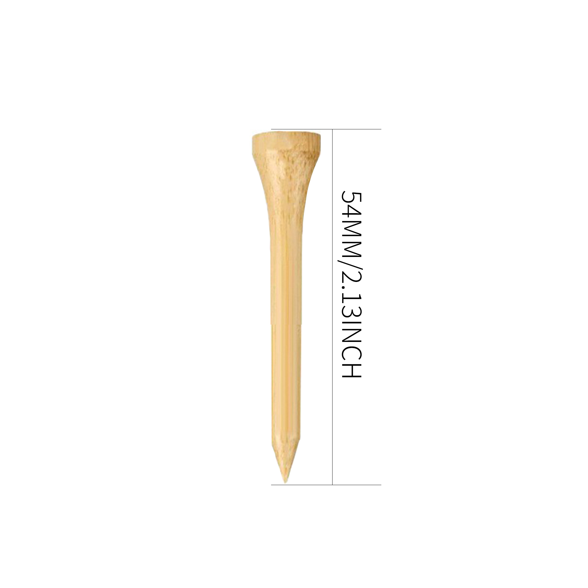1000pcs Custom Natural Bamboo Golf Tees for Branded Golf Events thumbnail 5