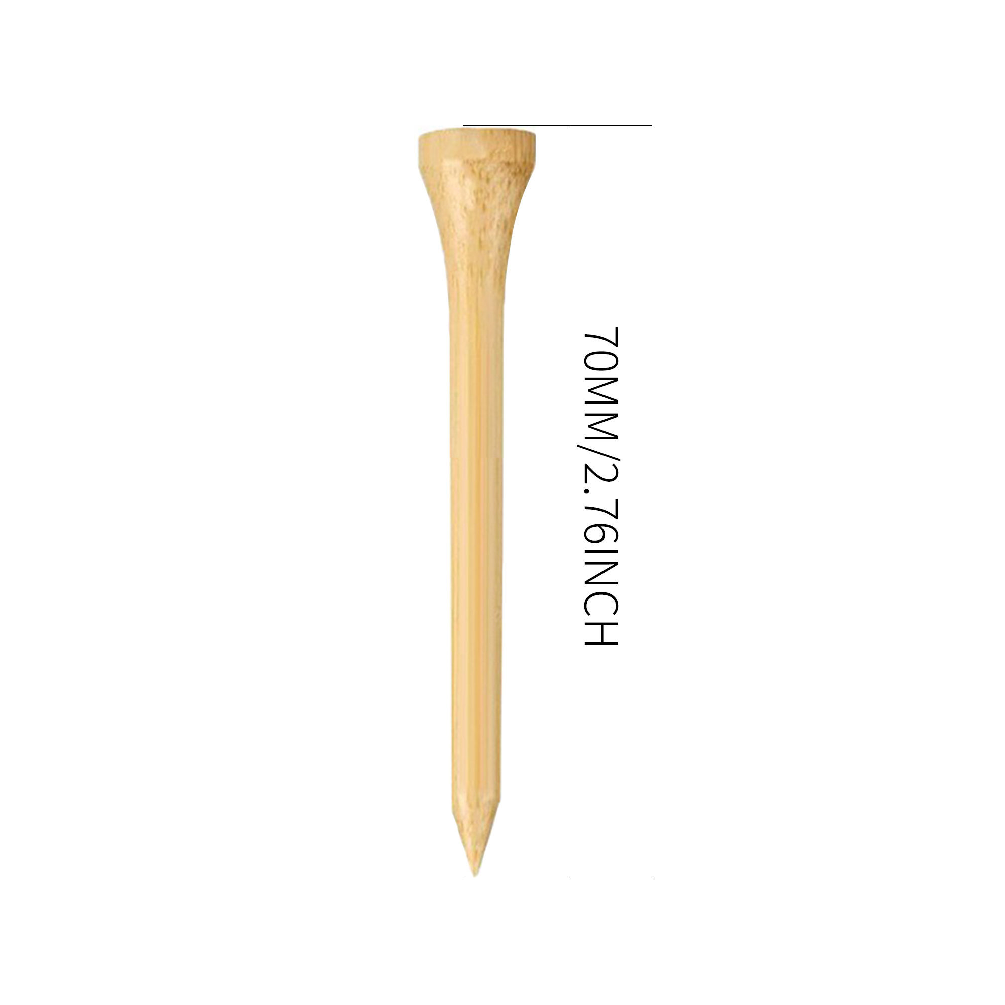 1000pcs Custom Natural Bamboo Golf Tees for Branded Golf Events thumbnail 6