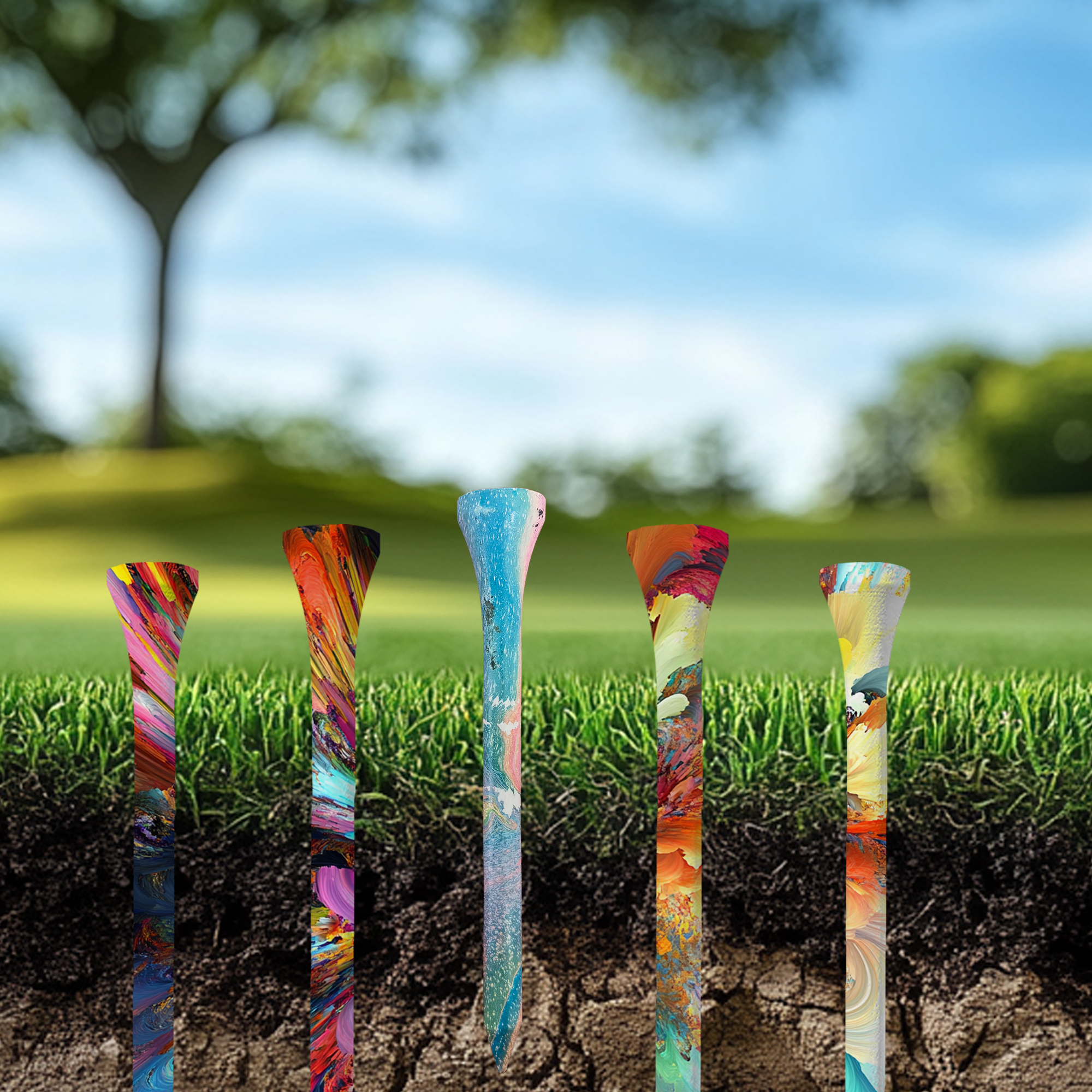 Wholesale Full-Color Wooden Golf Tees for Retail and Events thumbnail 8