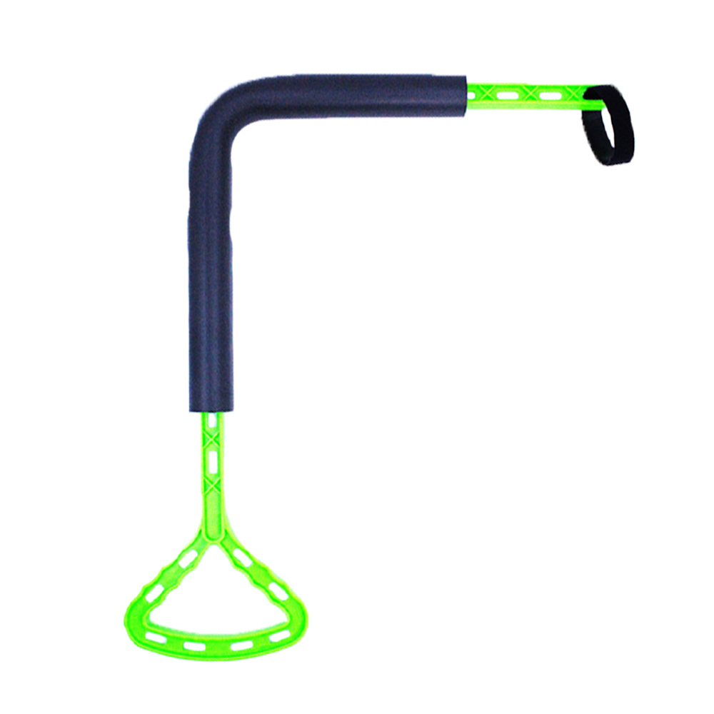 L-shaped golf swing arm position trainer with padded black section