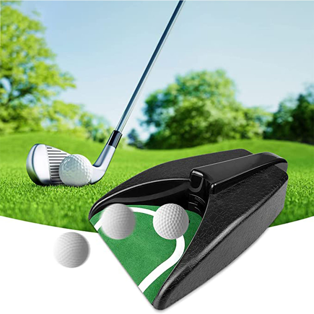 Image supplied in golf glove holder folder showing a putting ball returner